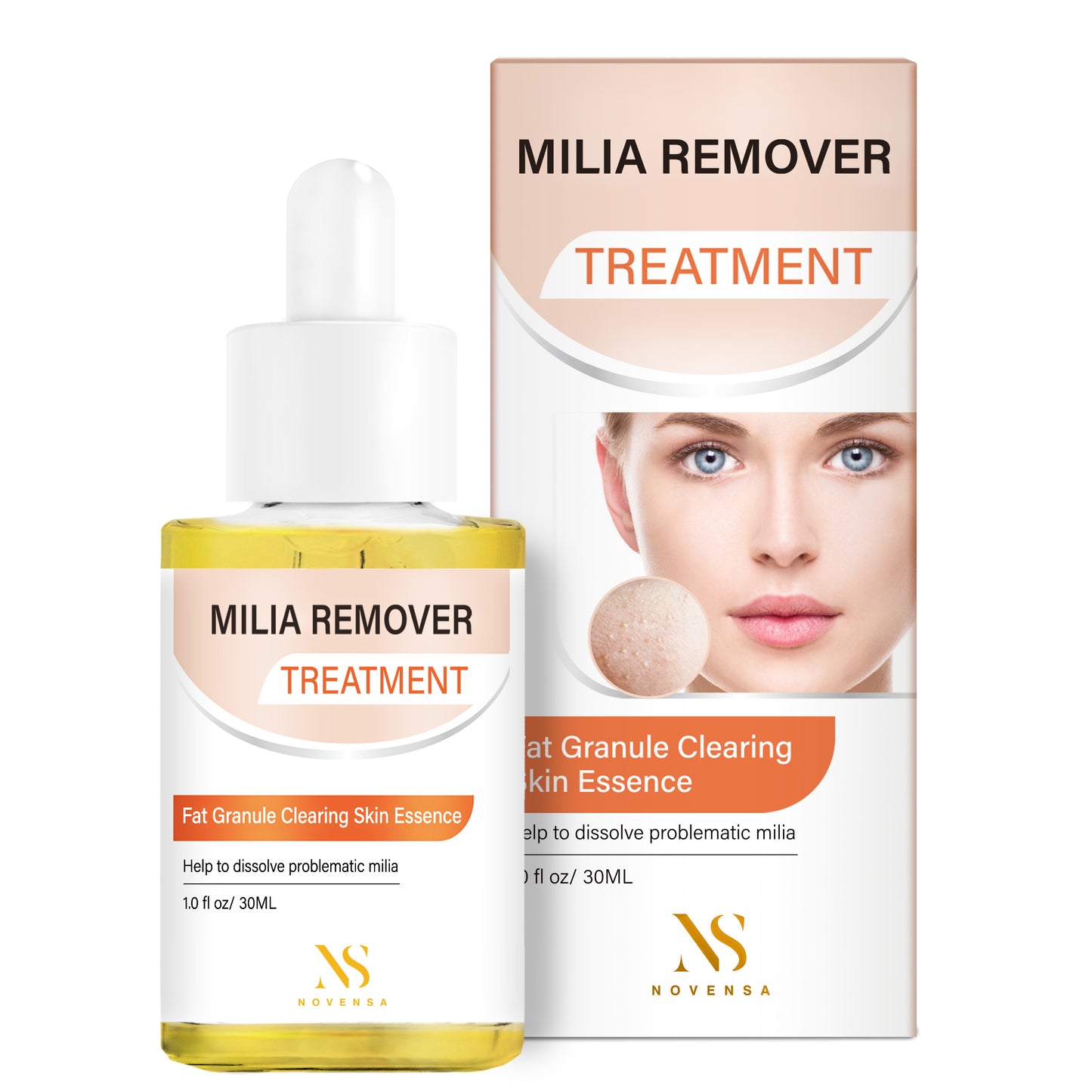 Milia Remover, Milia Spot Treatment for Eye Helps Dissolve and Reduce Milia, Whitehead, and Sebaceous Hyperplasia