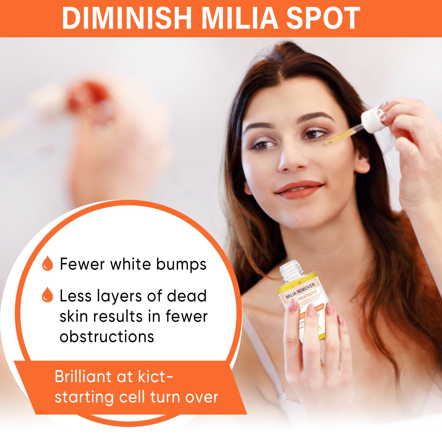 Milia Remover, Milia Spot Treatment for Eye Helps Dissolve and Reduce Milia, Whitehead, and Sebaceous Hyperplasia